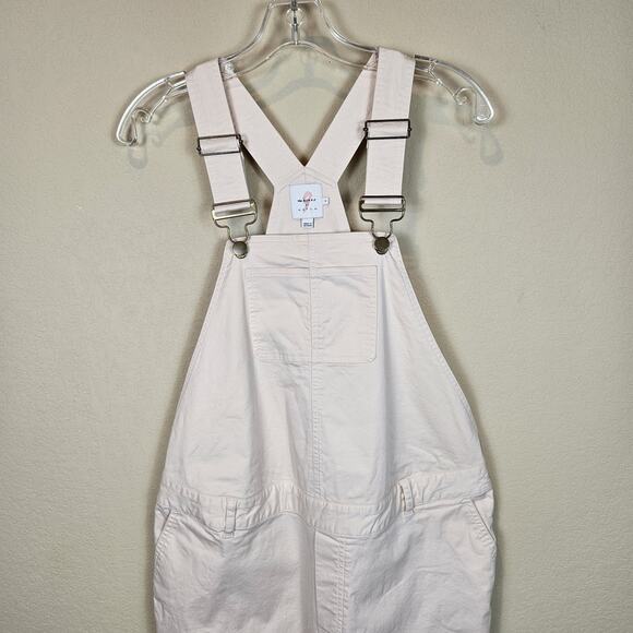 The Nines by HATCH Maternity Overalls Pastel Pink Casual Boho Bib Size 4 Small - Picture 7 of 16